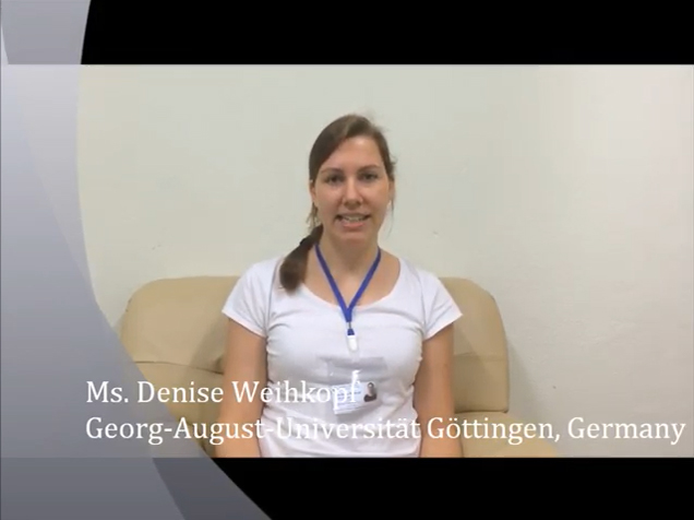 Ms. DENISE WEIHKOPF from Georg-August-Universität Göttingen