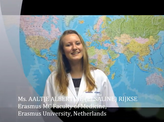 Ms. AALTJE ALBERTINE (ELSALINE) RIJKSE from Erasmus MC Faculty of Medicine, Erasmus University, Netherlands