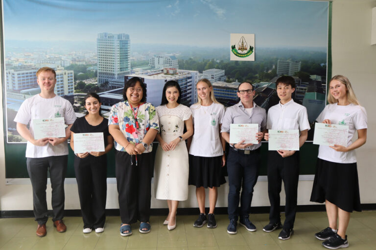 Medical exchange students from Brazil, Japan, and Norway complete KKU-MD elective program