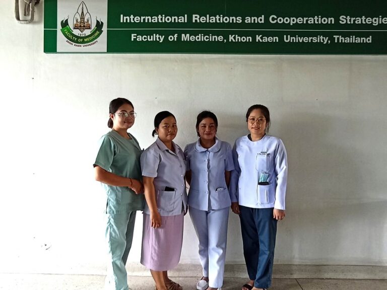 Lao medical residents and nurses join KKU-MD emergency medicine exchange program.
