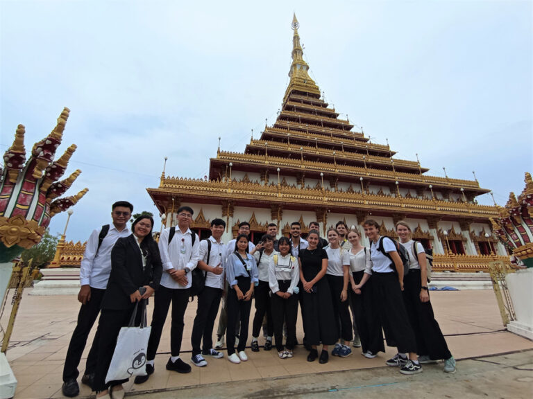 International exchange students enjoy first day in Khon Kaen: August 2023 program.