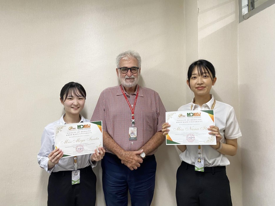 Japanese medical exchange students complete MDKKU elective program: April 2024